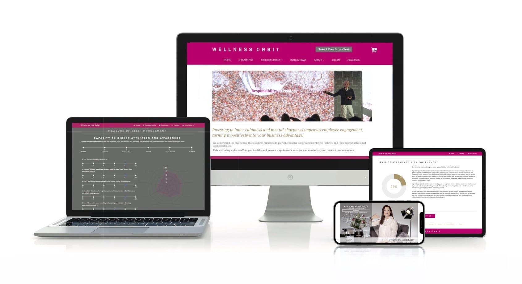 Wellness Orbit is the world's first fully digital mental wellness gym for teams